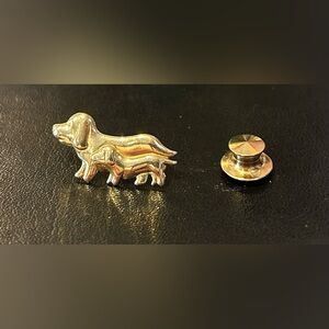 1985 Vintage 18k Italian Gold Dachshund Pin/Brooch
